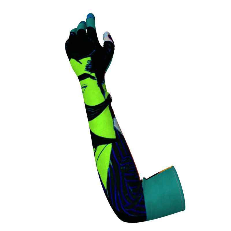 Long Gloves in aubrey turquoise