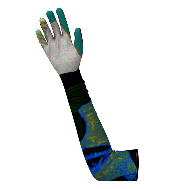 Long Gloves in aubrey turquoise