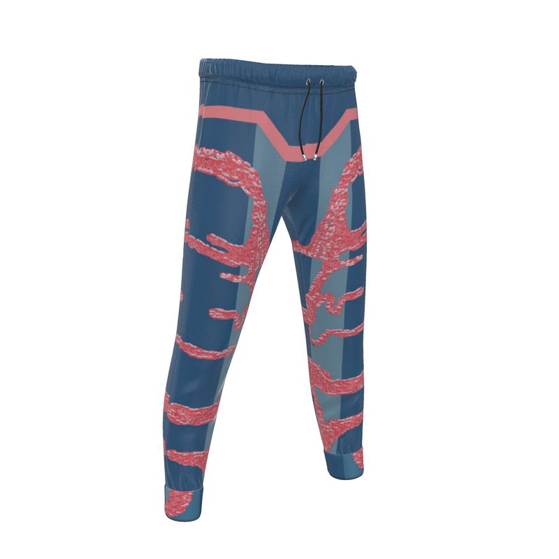 Jogging Bottoms in sandman teal/pink