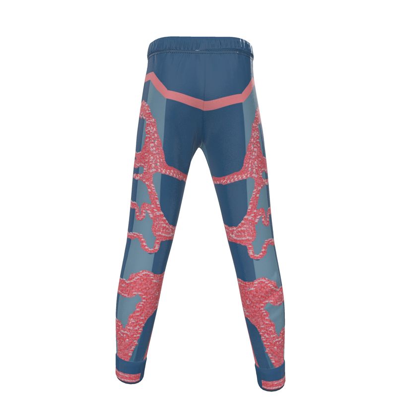 Jogging Bottoms in sandman teal/pink