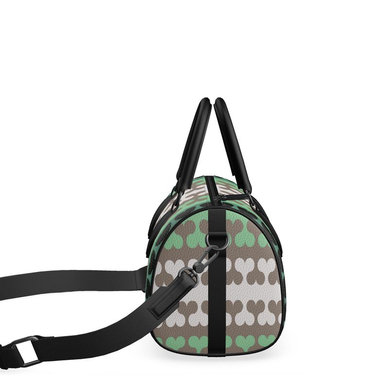 Mini Denbigh Duffle bag in bona bones green