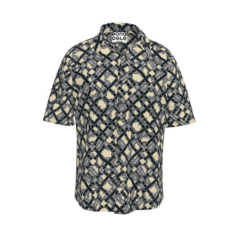Short Sleeve Shirt in Harness Gray Beige
