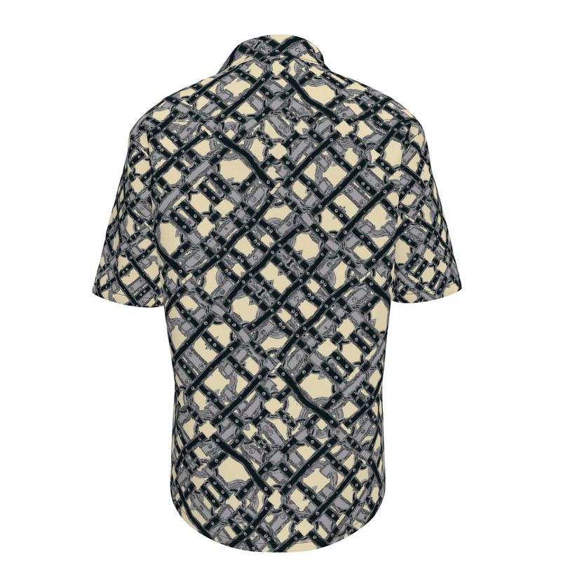 Short Sleeve Shirt in Harness Gray Beige