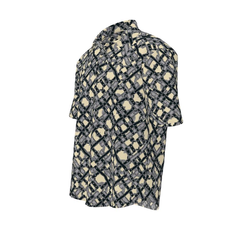 Short Sleeve Shirt in Harness Gray Beige