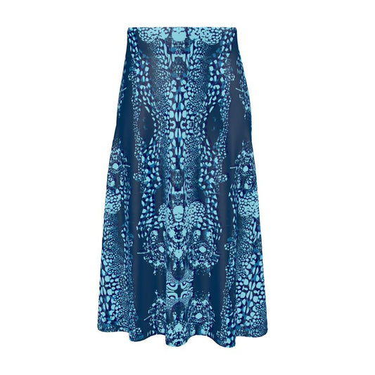 Midi Skirt in cuttlefish turquoise