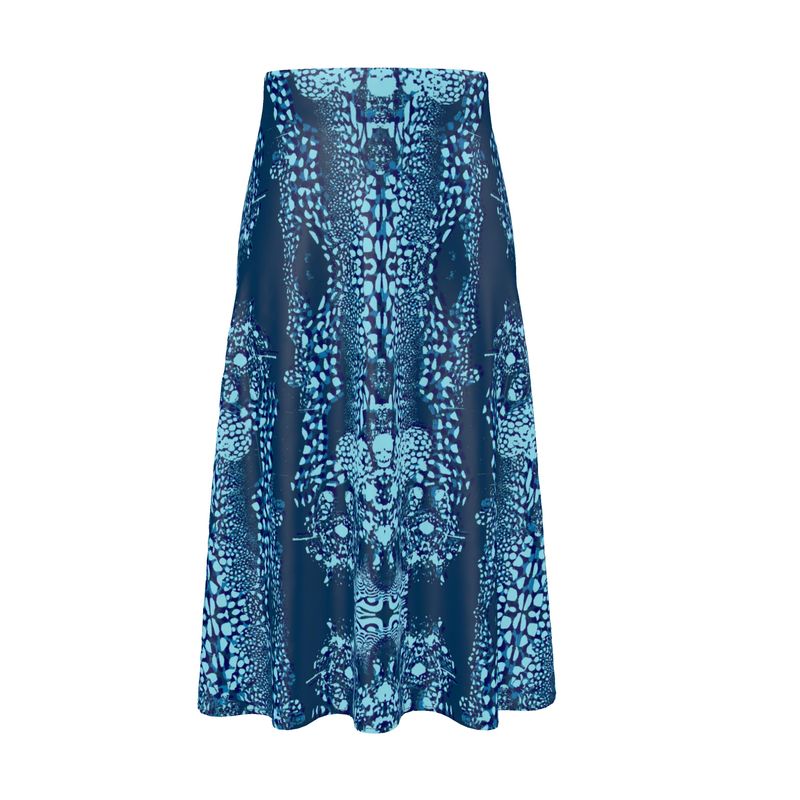 Midi Skirt in cuttlefish turquoise
