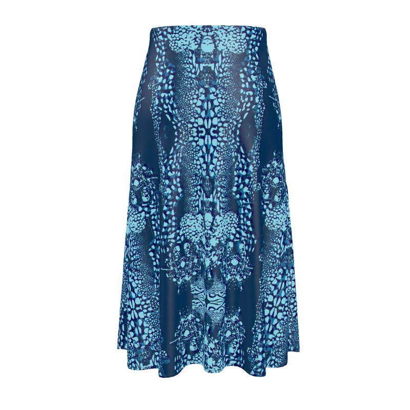 Midi Skirt in cuttlefish turquoise