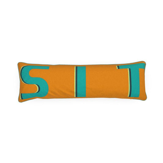 Bolster Cushion in sit orange