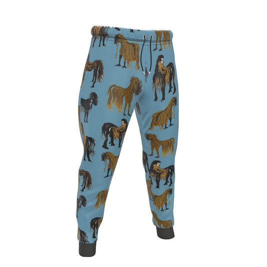 Jogging Bottoms in hairy horse air force blu