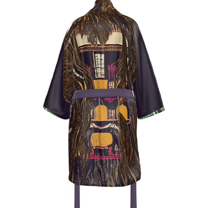 Kimono in horse house head multi