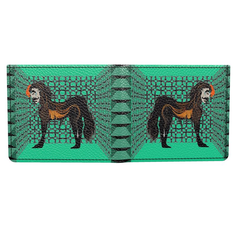 Folding Wallet in Horseman Teal Green
