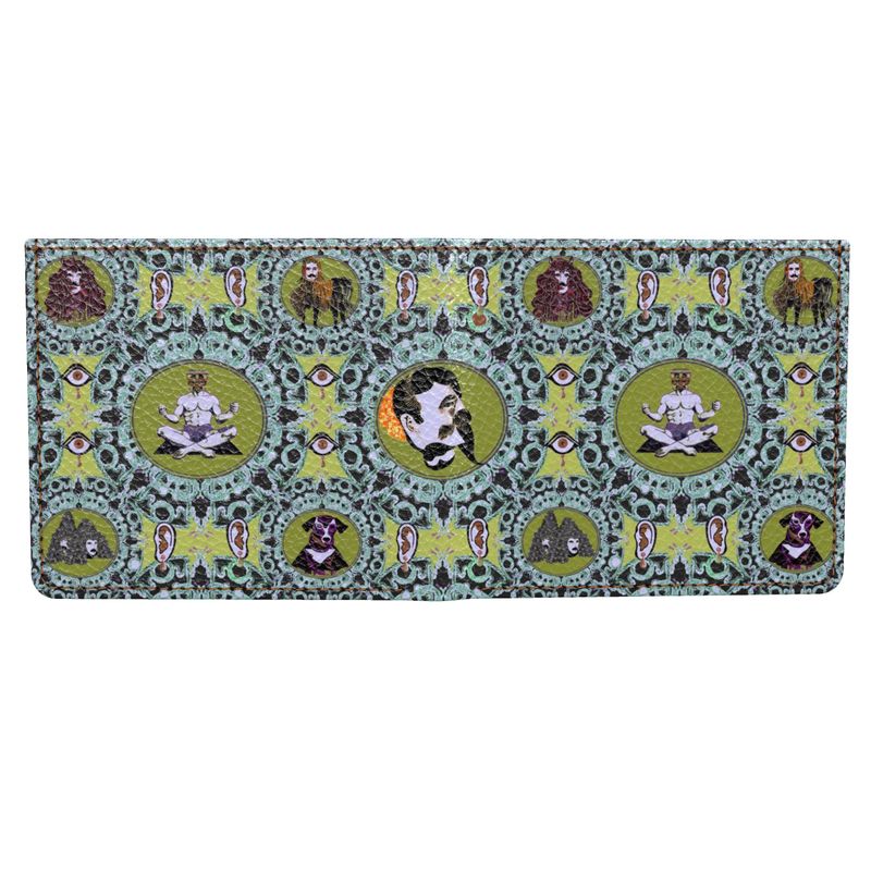 Folding Wallet in Creatures  Green