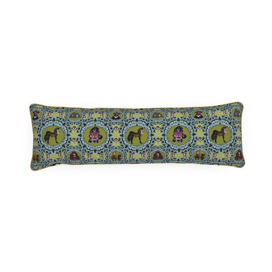 Bolster Cushion in creatures green