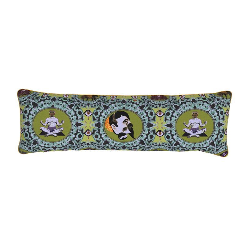 Bolster Cushion in creatures green