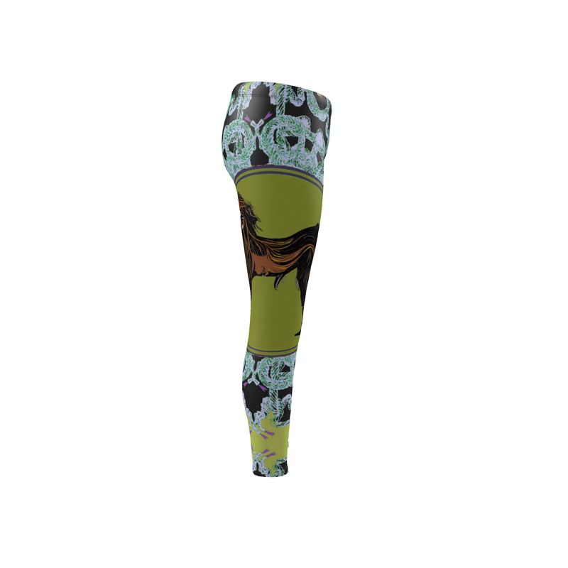Leggings in creatures green