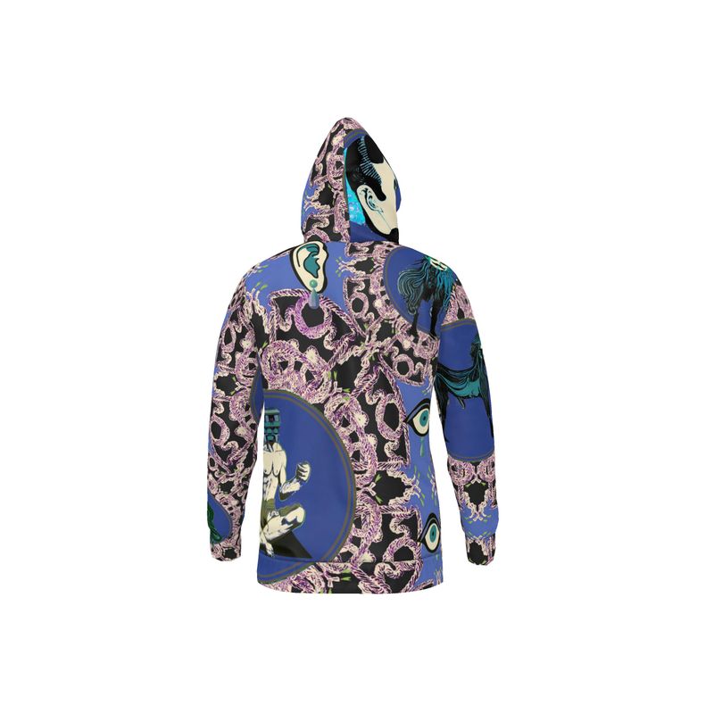 Hoodie  Jacket With Zip in creatures violet