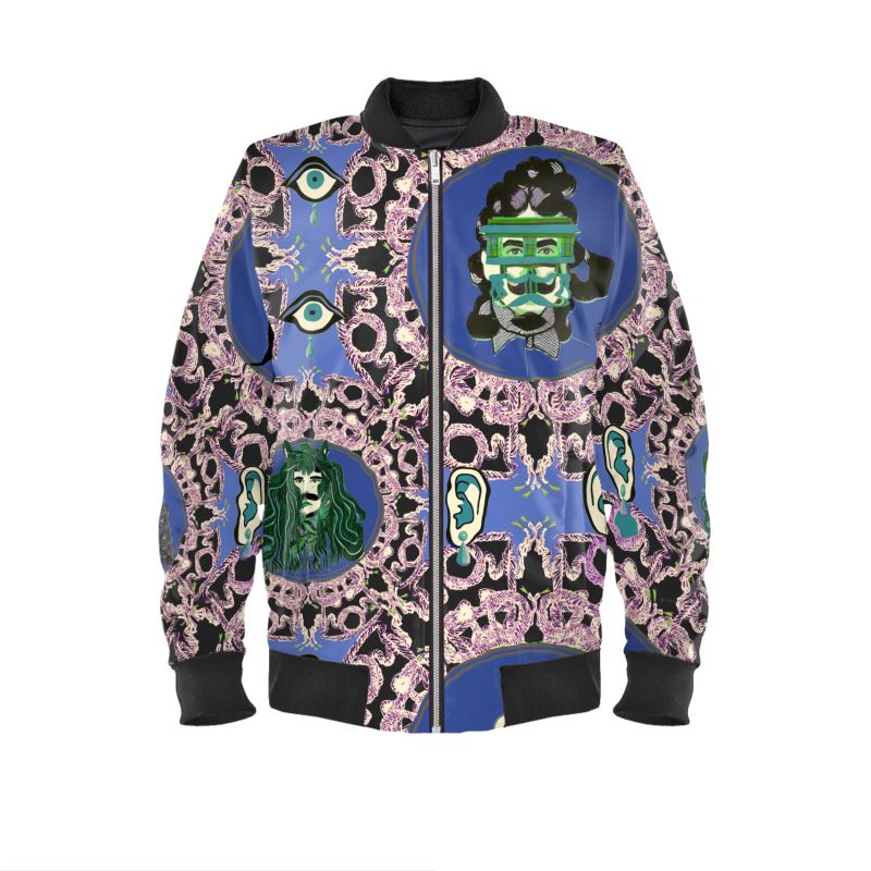 Bomber Jacket in creatures Violet