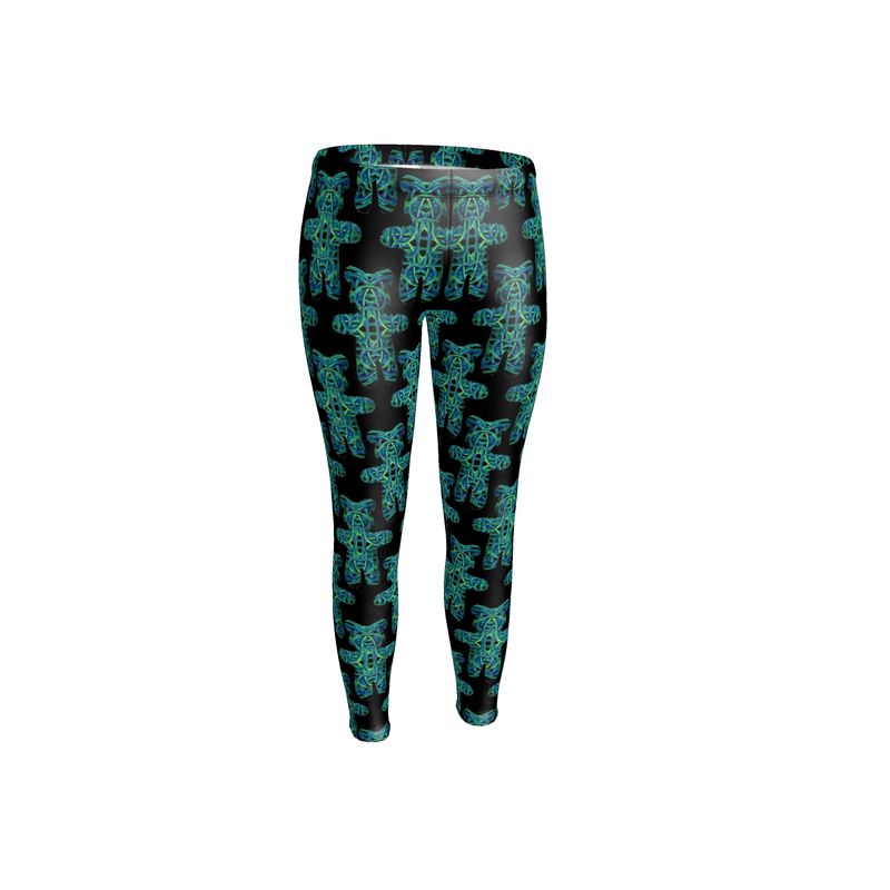 Unisex Leggings in Electric bear multi