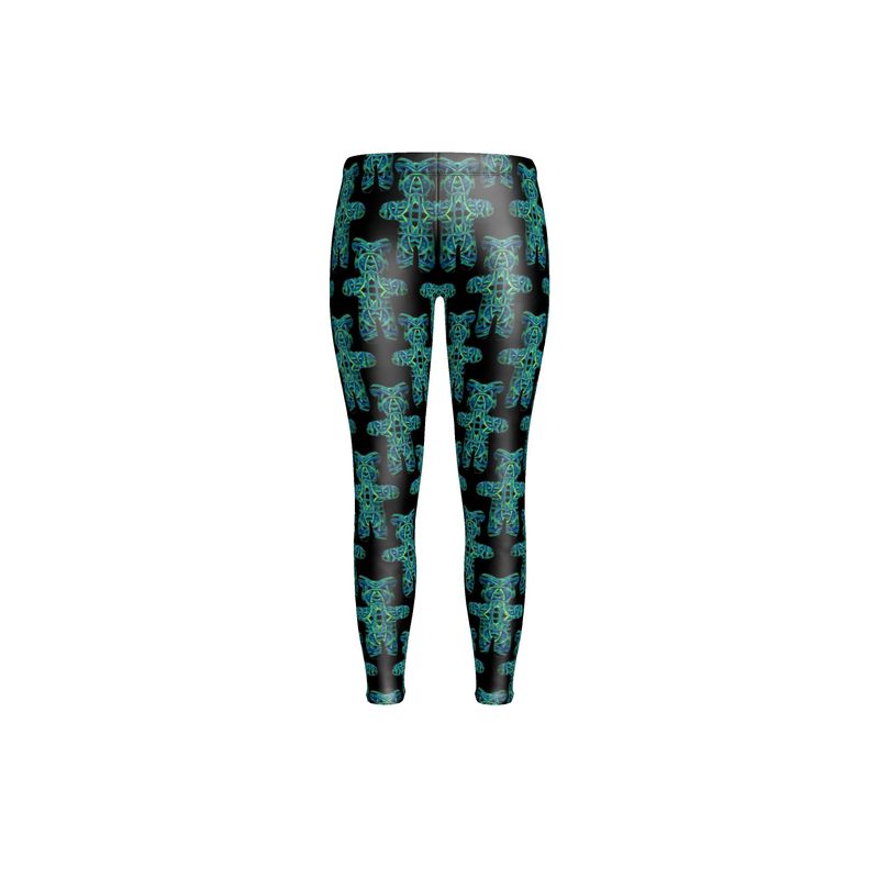 Unisex Leggings in Electric bear multi