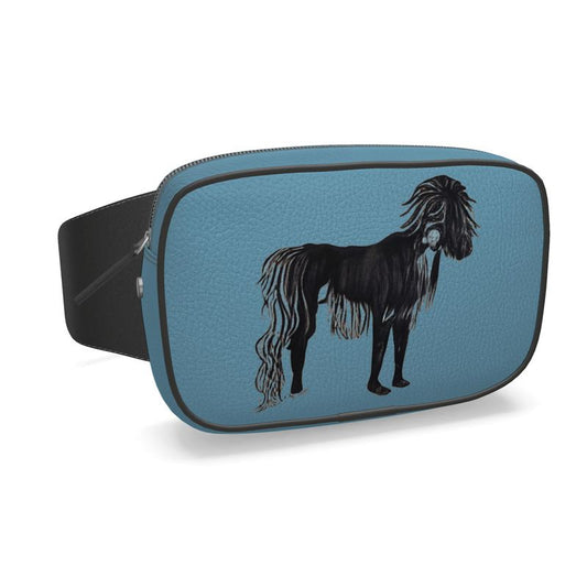 Belt Bag in hairy horse 1 air force blu