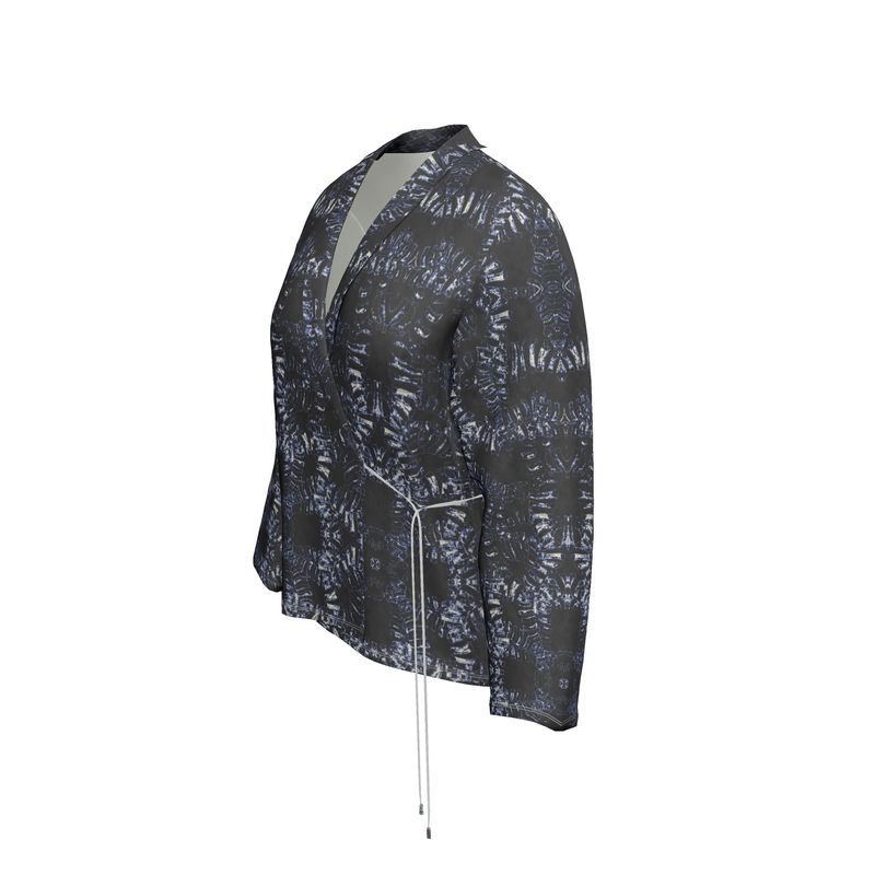 Wrap Blazer in orgy, dark forrest