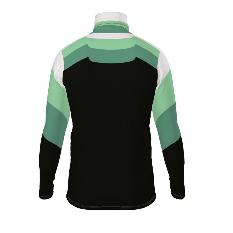 Slim Fit Roll Neck in 3D green