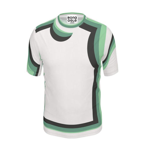 T-Shirt in 3D wonky green