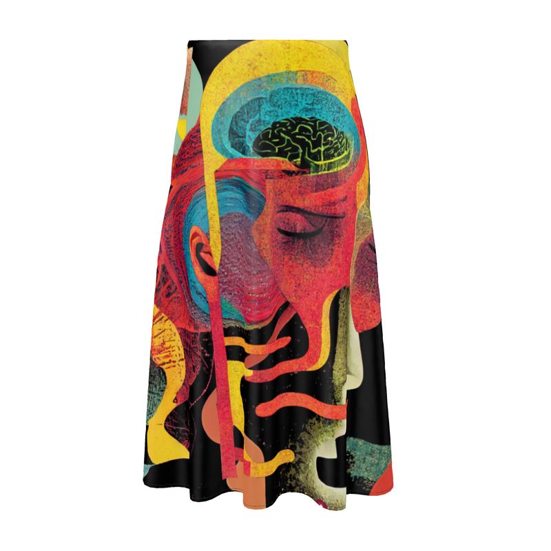 Midi Skirt in big heads