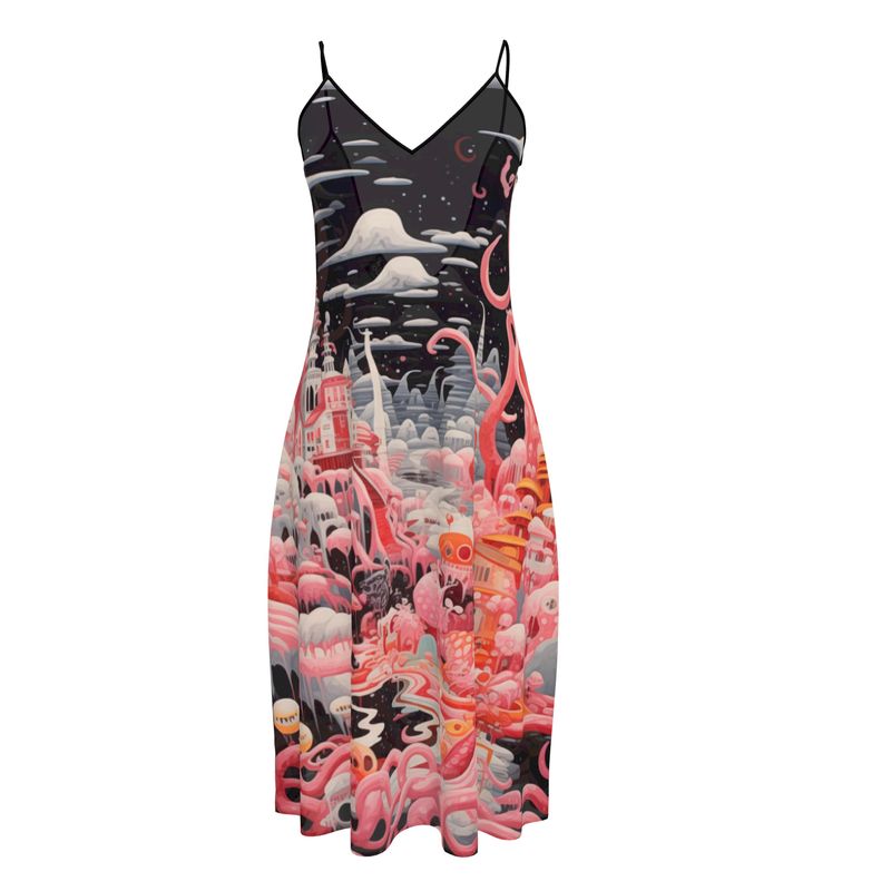 Sleeveless Midi Dress in neverending snail