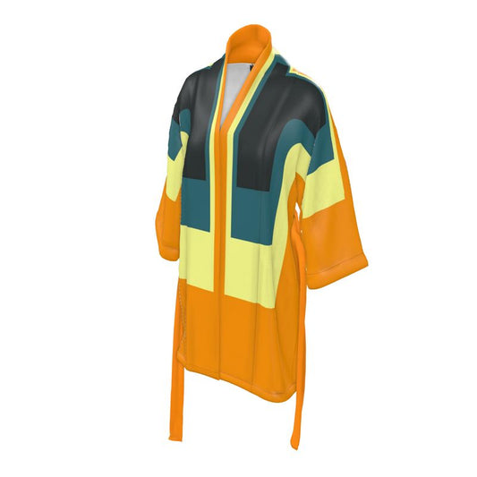 Kimono in  3d drop orange