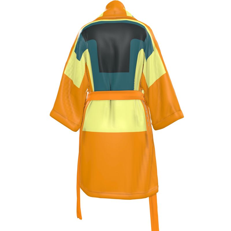 Kimono in  3d drop orange